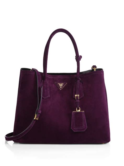 dark purple prada bag